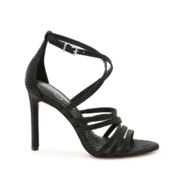 NIB Jessica Simpson Zelta Black Strappy Sandals - Picture 4 of 12